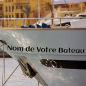 Nom de votre bateau sur la proue