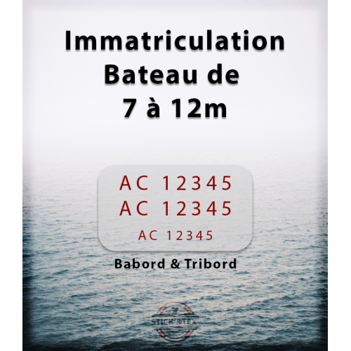 Stick and Tex - Immatriculation bateau - Saint-Cast-Le-Guildo