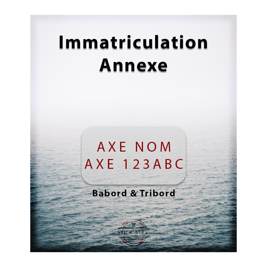 Stick and Tex - Immatriculation annexe bateau - Saint-Cast-Le-Guildo