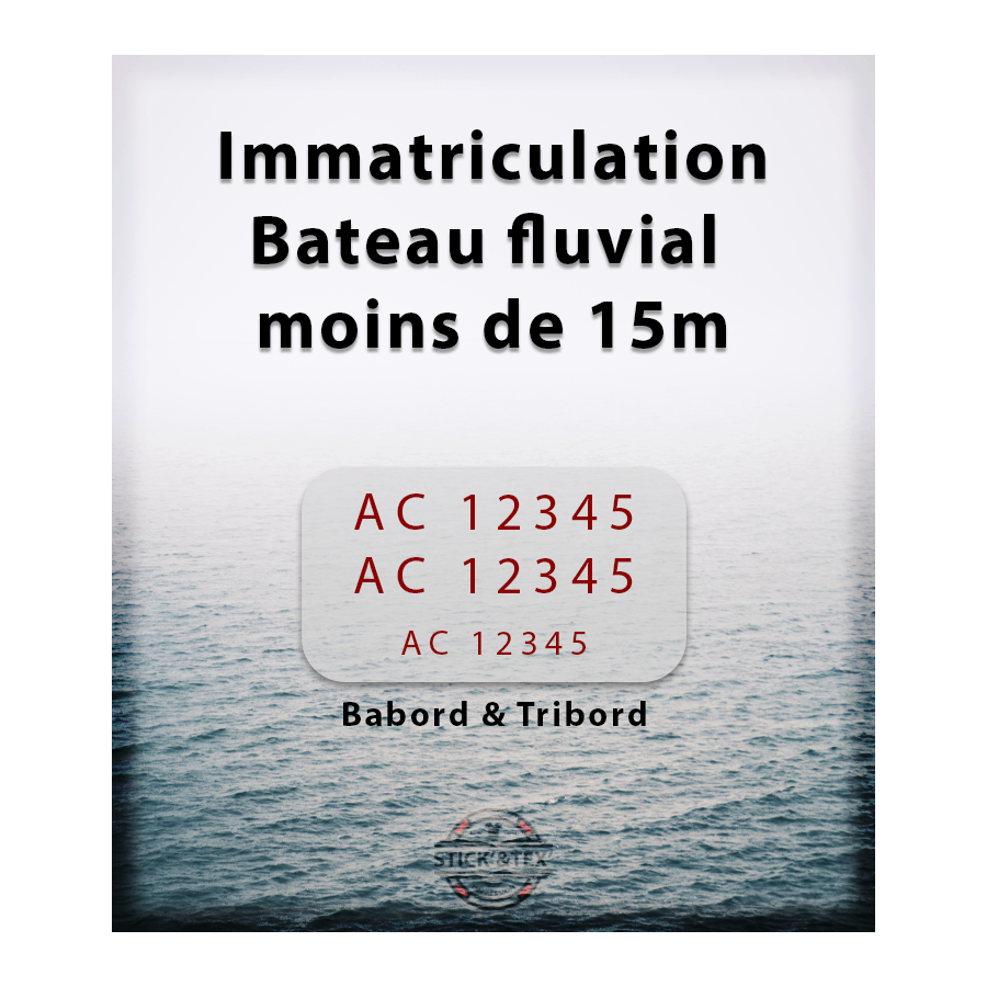 IMMATRICULATION BATEAU FLUVIAL - de 15 m