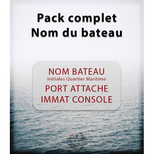 Stick and Tex - Immatriculation bateau - Saint-Cast-Le-Guildo