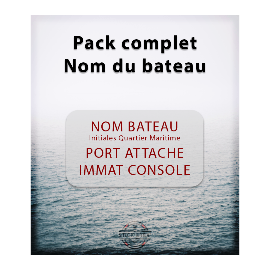 Stick and Tex - Immatriculation bateau - Saint-Cast-Le-Guildo